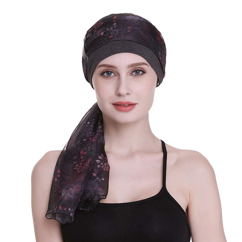 FocusCare Comfy Sleep Beanies for Hair Loss Cap for Chemo Women Viscose Hats - Image 4